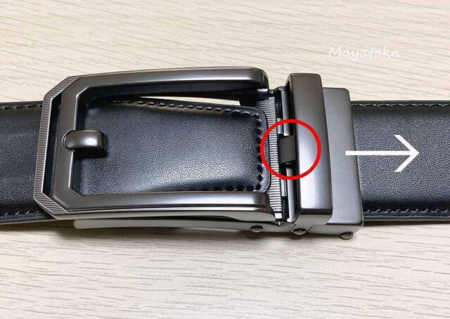 オートロック式ベルト の 構造 その 2