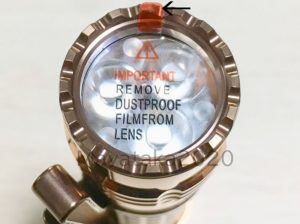 『ACE BEAM TK18 LEDライト』に付いているフィルム